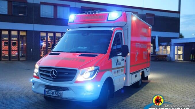 FW-MG: Rettungshubschrauber in Mülfort im Einsatz