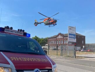 FW-MG: Rettungshubschraubereinsatz nach Arbeitsunfall