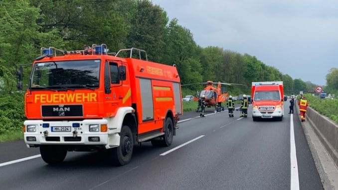 FW-MH: Medizinischer Notfall auf der BAB 40