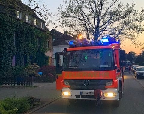 FW-MH: Schornsteinbrand - eine betroffene Person
