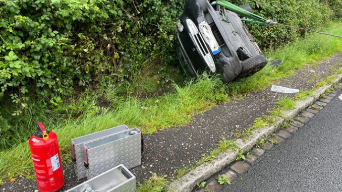 FW-MH: Verkehrsunfall mit einer verletzten Person