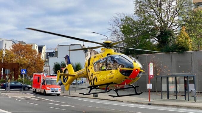 FW-MK: Feuer in einer Wohnung - Rettungshubschrauber im Einsatz