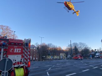 FW-MK: Rettungshubschrauber landet auf der &quot;Brünninghaus Kreuzung&quot;