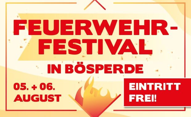 FW Menden: Feuerwehr-Festival Bösperde findet auch bei Regenwetter statt!