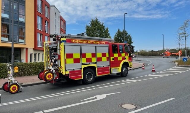 FW Mettmann: Ein Schwerverletzter nach Entstehungsbrand im Bewohnerzimmer