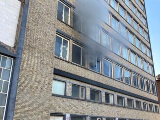 FW-OB: Brand in leerstehendem Bürogebäude