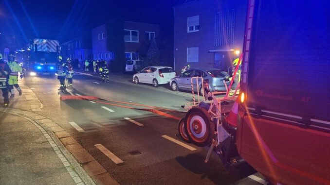 FW-OB: Kellerbrand auf der Beethovenstraße