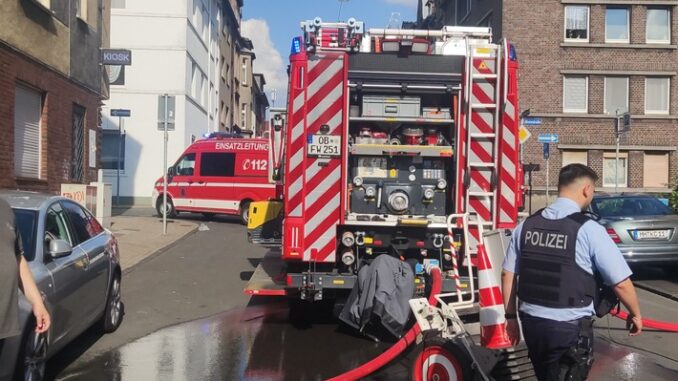 FW-OB: Kellerbrand in Oberhausen