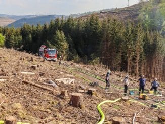 FW-OE: Erster Waldbrand für die Feuerwehr Lennestadt