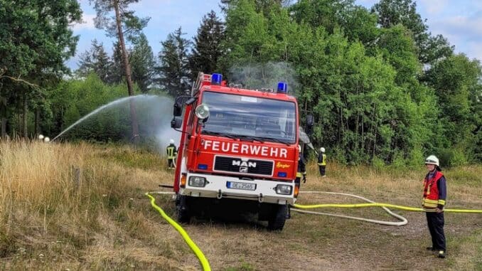 FW-OE: Waldbrandübung des Einsatzbereichs 1 in Meggen