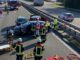FW-OG: Verkehrsunfall auf der Autobahn, Feuerwehr befreit eine Fahrzeuginsassin