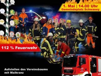 FW-PB: Vereinsbaum und Maikranz werden aufgestellt - 112 Prozent Feuerwehr erleben