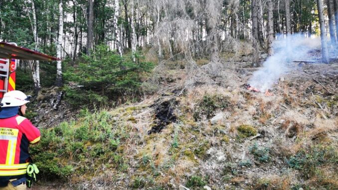 FW-PL: Entstehungsbrand im Waldgebiet Silberg