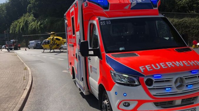 FW-PL: Motorradunfall im Hestenbergtunnel