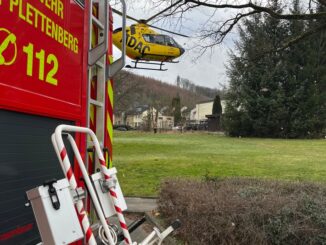 FW-PL: Ortsteil Burg - Schwerer Arbeitsunfall führt zu RTH-Landung