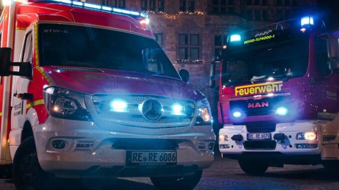 FW-RE: Weihnachtsbilanz 2021 der Feuerwehr Recklinghausen: Feuerwehr sechs-mal zu kleineren Einsatz unterwegs, Rettungsdienst arbeitet 164 Einsätze ab.