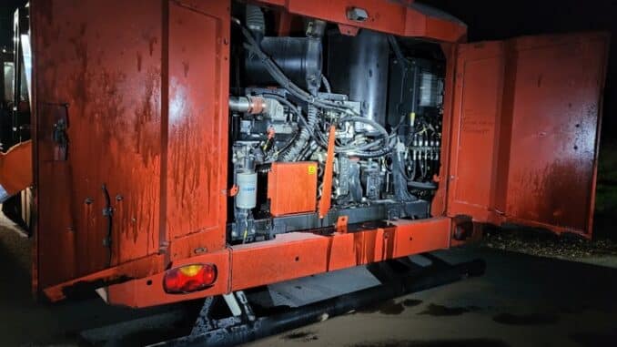 FW-ROW: Futtermischwagen soll brennen