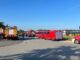 FW-ROW: Gasaustritt aus Paket beim Postverteilzentrum Zeven
