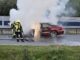 FW-ROW: PKW Brand auf A1 Abfahrt Stuckenborstel