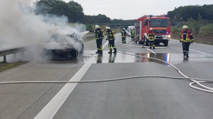 FW-ROW: Passat gerät in Brand