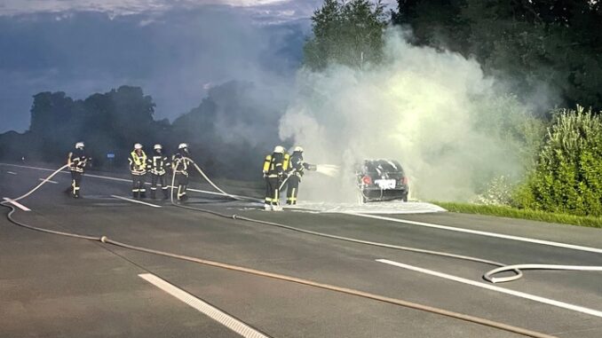 FW-ROW: Renault Twingo brennt vollständig aus
