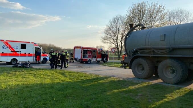 FW-ROW: Schwerer Unfall auf der K112 zwischen Nartum und Winkeldorf