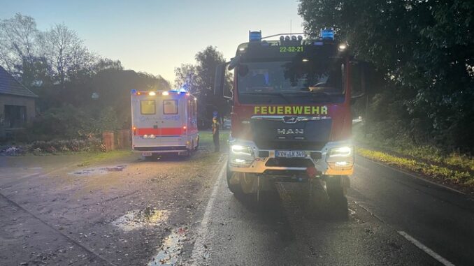 FW-ROW: Verkehrsunfall in Tiste