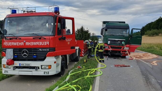 FW-Radolfzell: Tödlicher Verkehrsunfall auf der B 34
