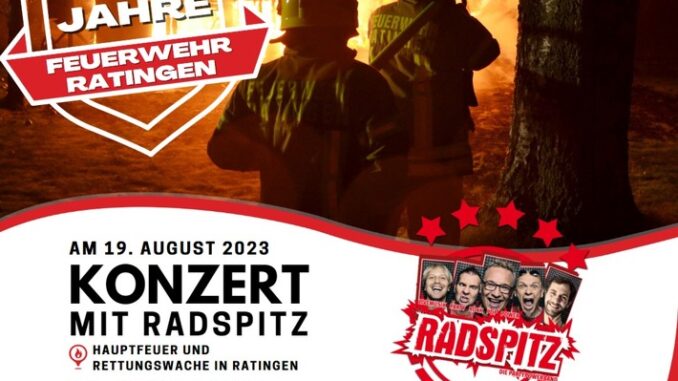 FW Ratingen: 151 Jahre Feuerwehr Ratingen - Die Party! Vorabinfo!