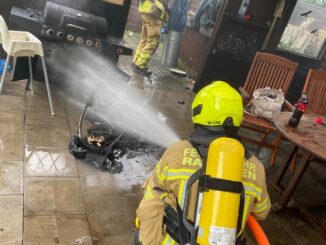 FW Ratingen: Gasflasche fängt Feuer - Feuerwehr Ratingen verhindert Brandübergriff