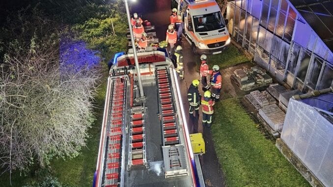 FW Reichenau: Nach der Party brennt die Küche, Verbandssübung der Feuerwehren Reichenau und Konstanz Abteilung Altstadt und dem DRK auf der Insel Reichenau, 19.11.2024, Reichenau-Niederzell