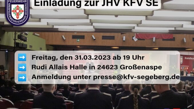 FW-SE: Einladung zur Jahreshauptversammlung (Vertreter*innen der Presse)