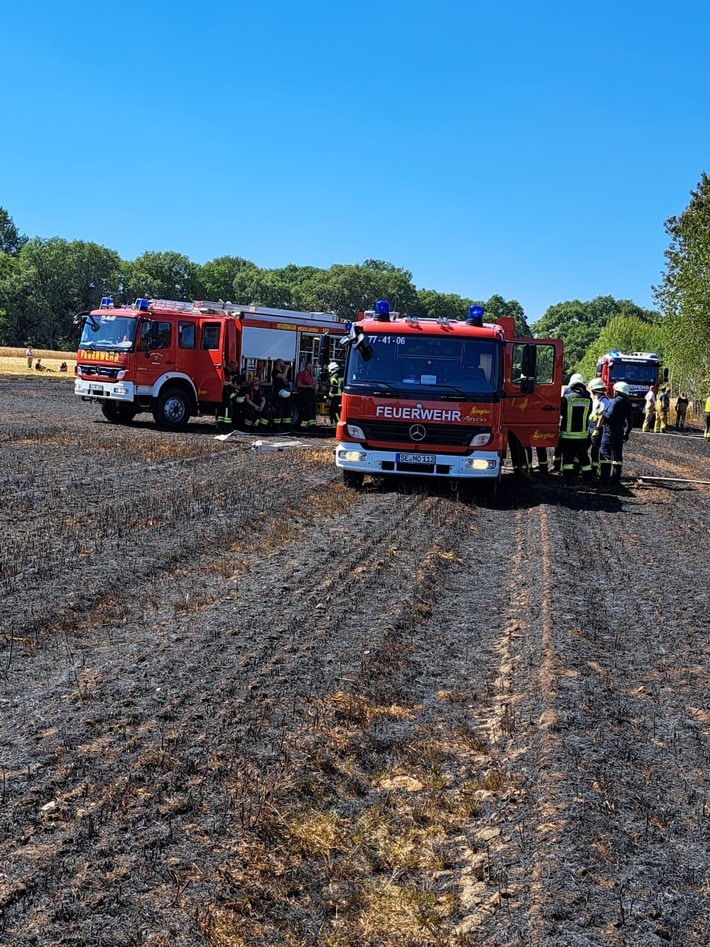 FW-SE: Mehrere Vegetationsbrände im Kreis Segeberg