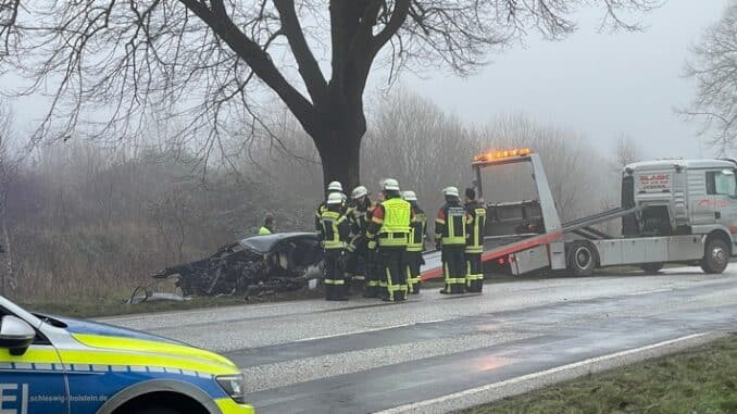 FW-SE: Schwerer Verkehrsunfall mit Todesfolge auf der Bundesstr.4