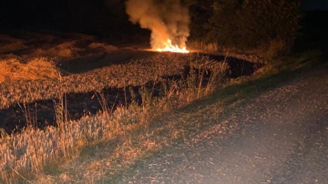 FW-Schermbeck: Kleiner Feldbrand wurde schnell gelöscht
