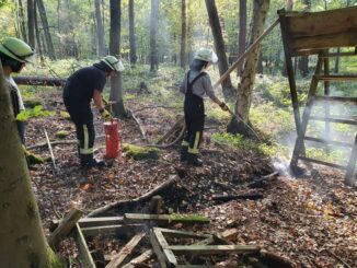 FW-Schermbeck: Torfbrand im Wald