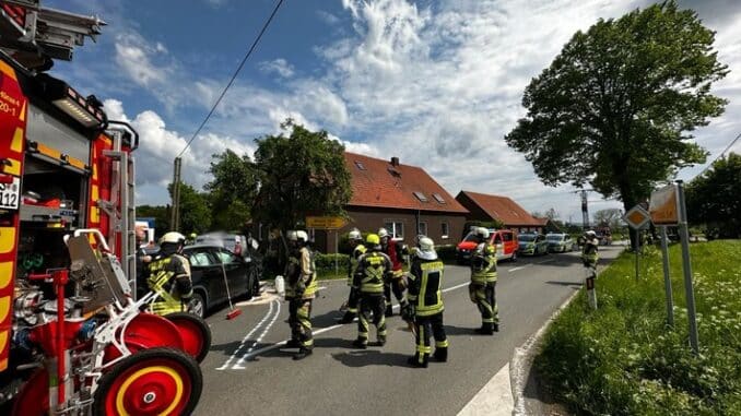 FW-Schermbeck: Verkehrsunfall im Kreuzungsbereich