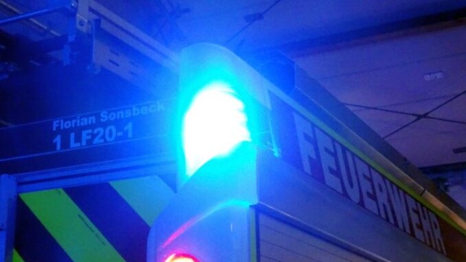 FW Sonsbeck: Entstehungsbrand in Bewohnerzimmer frühzeitig gelöscht