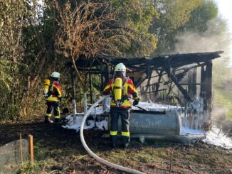 FW Stockach: Brand eines Gartenschuppens