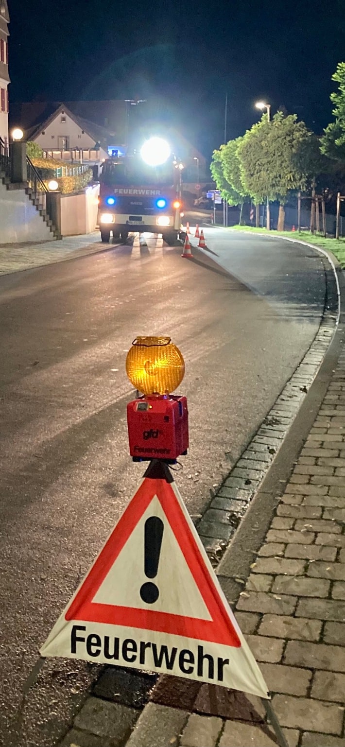 FW Stockach: Kellerbrand in Espasingen