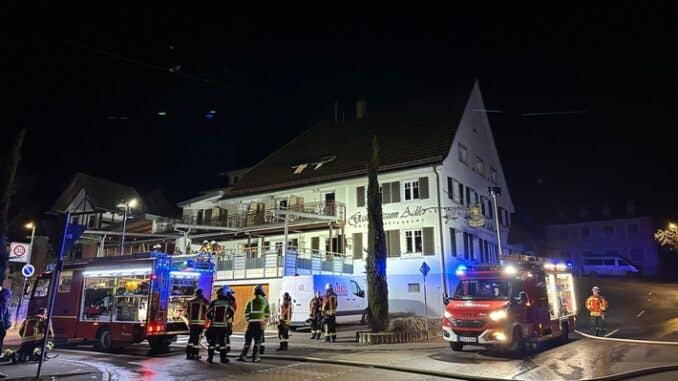 FW Stockach: Rauchentwicklung in einem Hotel