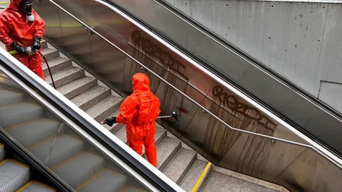 FW Stuttgart: Gemeinsame Pressemitteilung der Feuerwehr und Bundespolizeiinspektion Stuttgart: Einsatz durch Säure-Graffitis am Hauptbahnhof Stuttgart