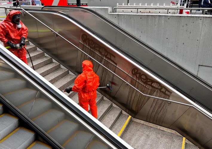 FW Stuttgart: Gemeinsame Pressemitteilung der Feuerwehr und Bundespolizeiinspektion Stuttgart: Einsatz durch Säure-Graffitis am Hauptbahnhof Stuttgart