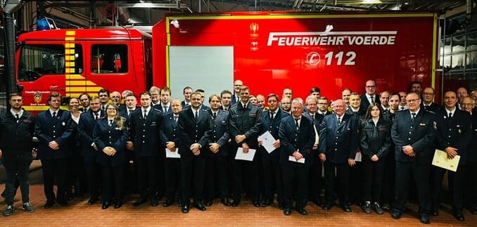 FW Voerde: Feuerwehr Voerde / Jahreshauptversammlung der Einheit Voerde