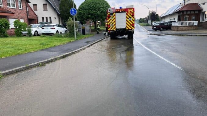 FW-WRN: Mehrere unwetterbedingte Einsätze im Werner Stadtgebiet