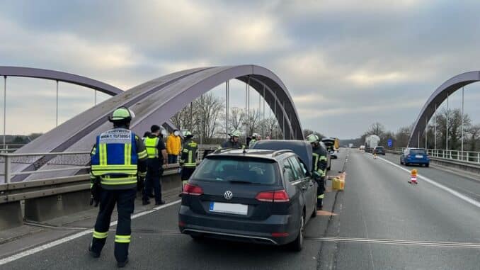 FW-WRN: Zwei Verkehrsunfälle auf der Autobahn 1 bei Werne