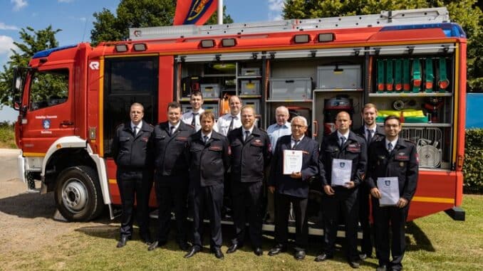 FW Wachtberg: Ehrungen und Beförderungen am Gemeindefeuerwehrtag (03.07.2022)