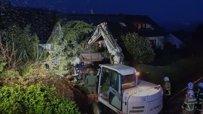 FW Wachtberg: Mehrere wetterbedingte Einsätze im Gemeindegebiet am 10. und 11.03.2023