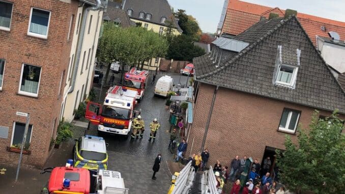 FW Xanten: Brand in einem Hotel