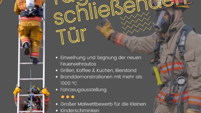 Feuerwehr Kalkar: Tag der &quot;schließenden&quot; Tür am 02.10.2022 bei der Freiwilligen Feuerwehr Kalkar Löschgruppe Wissel